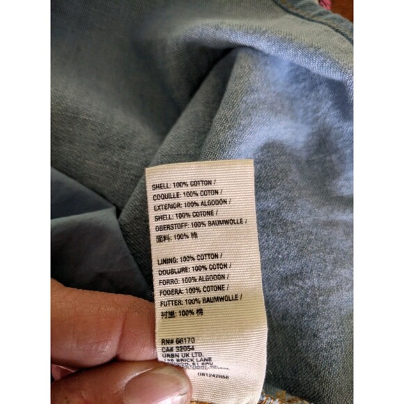 Free People Rising Sun Denim Mini Dress Halter 70s Open Back Hippie Festival Lrg - Picture 13 of 16